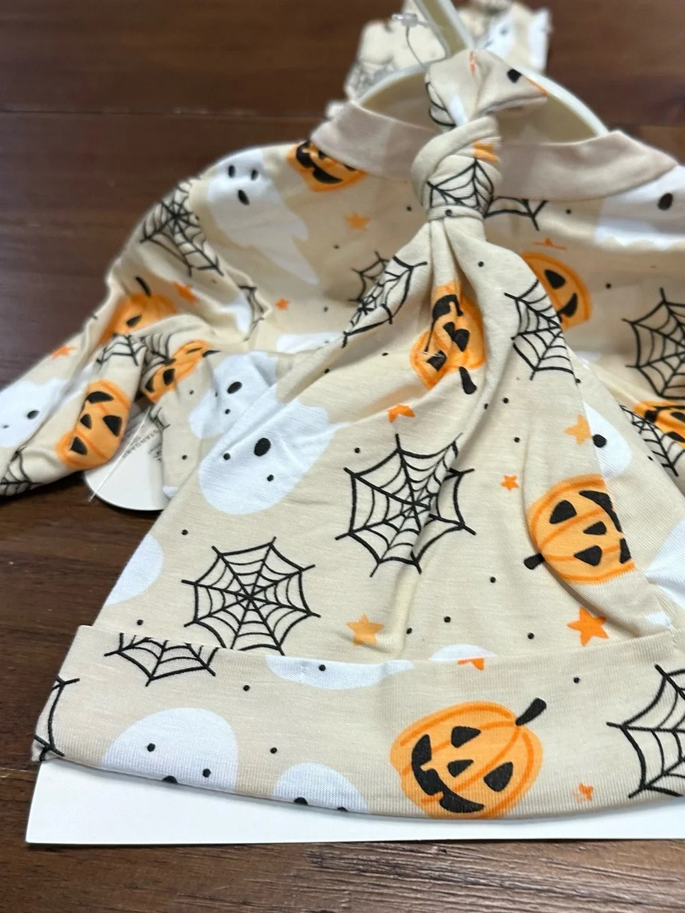 Milkberry Baby Boy Girl Bamboo Footie Sleeper Halloween 3-6 months hat